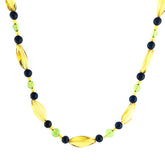Multi - Color Amber Beads Necklace